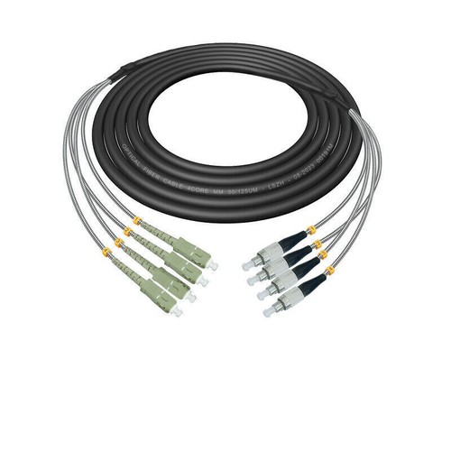1M~20M 4 Strand MM OM3 7mm Fiber Optic Outdoor Cable with FC/SC/ST/LC Connector - Picture 12 of 15
