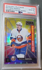 Mathew Barzal Rookie 2016-17 OPC PLATINUM ⭐RAINBOW COLOR WHEEL⭐ GEM MINT PSA 10