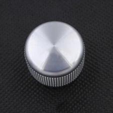 1 PCS Knurled Silver 25*19 Aluminum amplifier solid Volume potentiometer knob