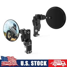 Round Quick Flip Mirrors Kits For Off-Road for most motorcycle hand guard