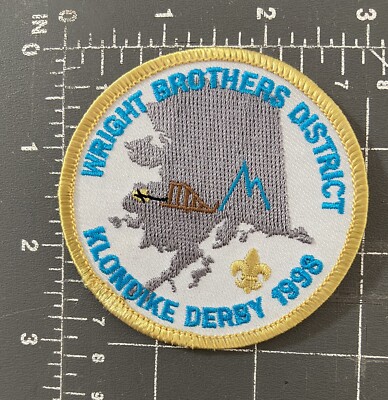 Wright Brothers Distrikt Klondike 1998 Aufnäher BSA Junge Scouts Miami Tal Rat