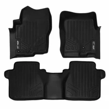 Smartliner Black 1st & 2nd Row Floor Liners for Nissan Frontier
