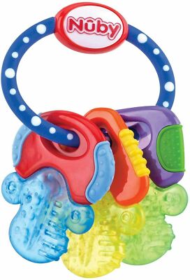 BEST Nuby BABY TEETHING TOYS icy Bite Keys Teether Dummy