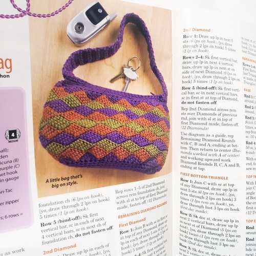 Crochet World Magazine August 2009 Camouflage Gear Backpack Skirt Beret Bag - Picture 11 of 11