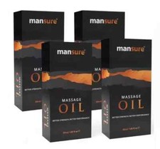 4 X ManSure Grow Long Massage Oil For Men Bigger Size  Better Performance
