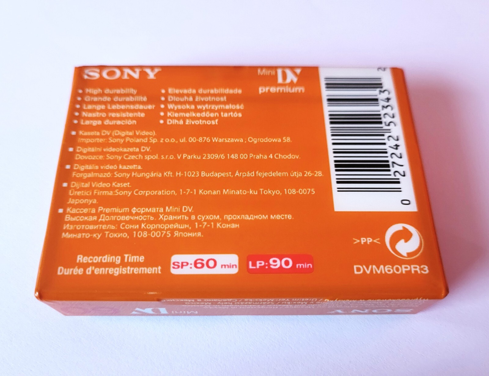 SONY - E-240 - V - Cassette VHS - lot de 2 - Neuf Sous Blister