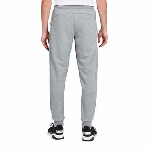 PUMA Men’s French Terry Jogger Sweatpants - Small, Gray - Picture 4 of 5