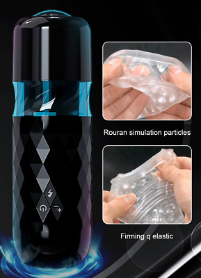Masturbateur Automatique 3 En 1 - Mains Libres, Vibrations Et Rotation - Neuf