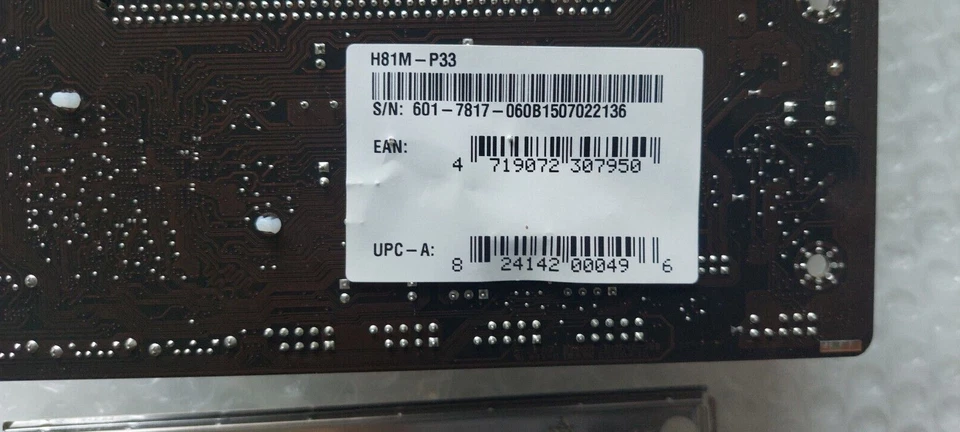 MSI - H81M-P33 - 1x DDR3 - PCIe - Placa Base - Nueva - Imagen 4 de 4