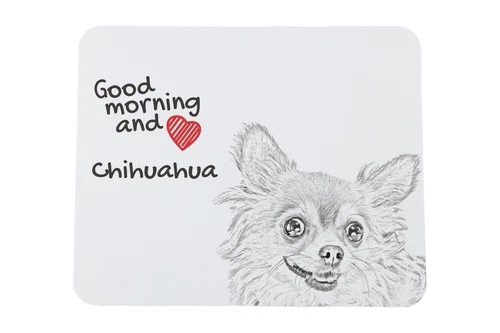 Chihuahua met lang haar muismat met hond Art-Dog