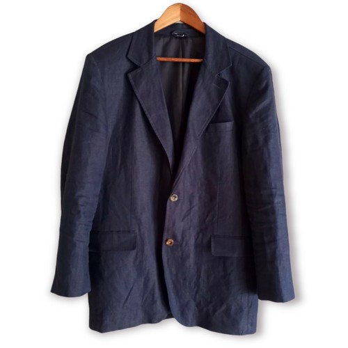 LL Bean Linen Suit Jacket Men Size 46 