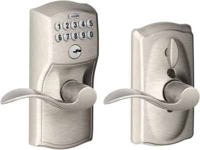 SCHLAGE FE595 CAM 619 ACC Camelot Keypad Entry and Flex Lock & Accent Lever
