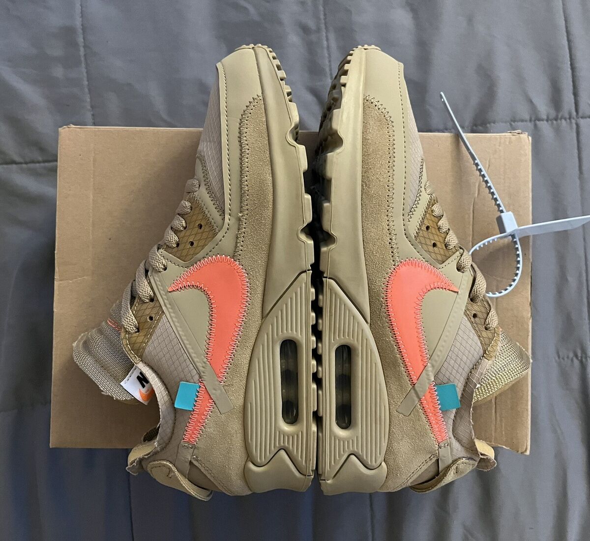 Nike X Off-White The Ten: Air Max 90 Desert Ore Sz 9 | eBay