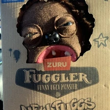 Fuggler Funny Ugly Monster Clawey Plush Doll w/ teeth Creature Dark Brown Zuru .
