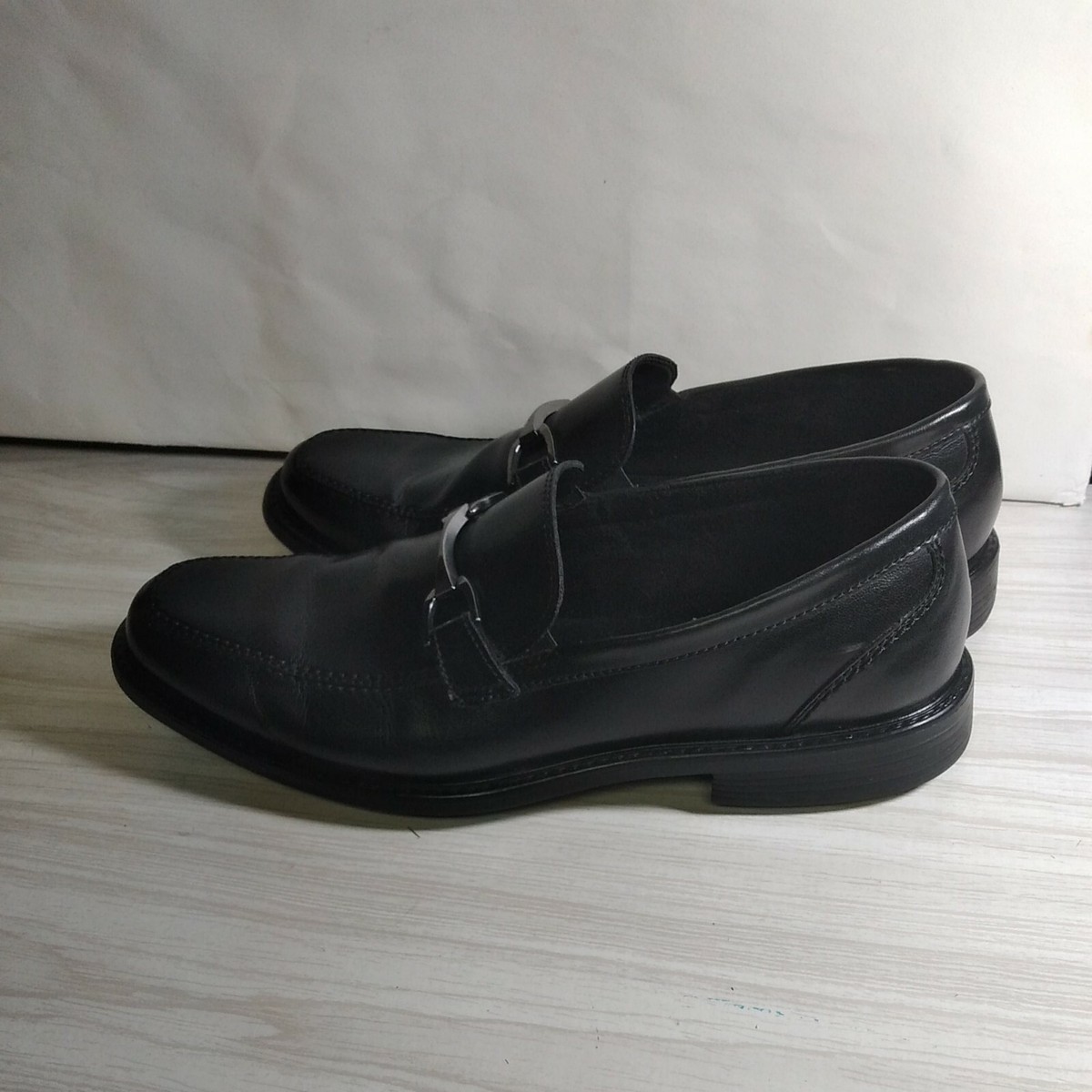 Bostonian Black Leather Loafers with Horsebit Detail Bostonian Flexlite Loafer Mens 11M Black Horsebit Slip On  main image 2