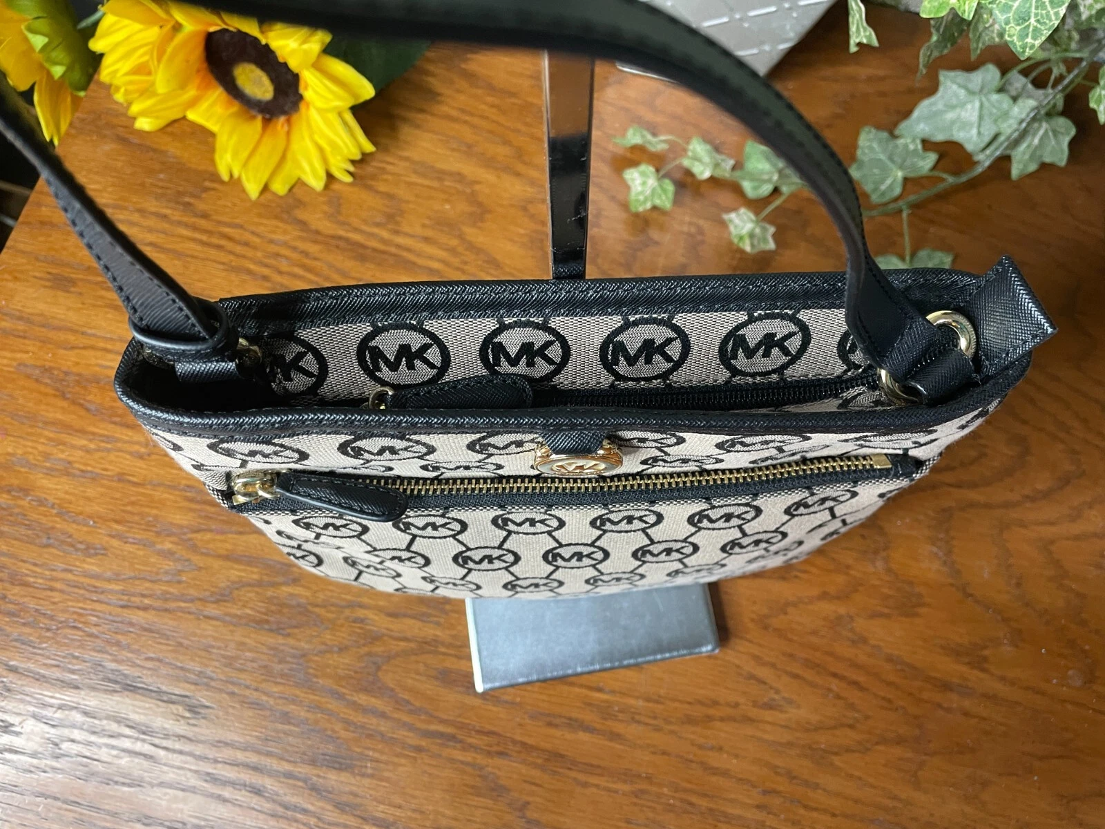 BORSA A TRACOLLA MICHAEL KORS KEMPTON GRANDE TASCA LOGO FIRMA BORSA TRACOLLA