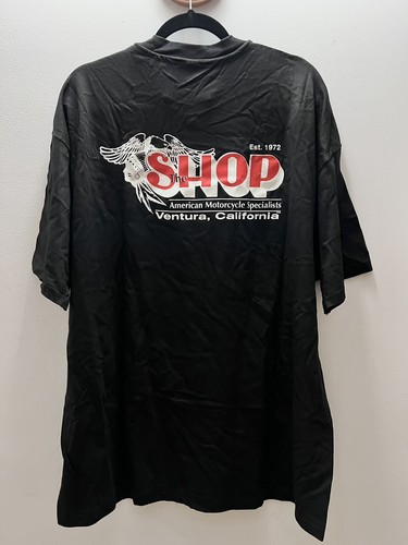 Vintage 1994 Predator Motorcycle T Shirt 2XL single stitch The Shop Ventura CA - Picture 3 of 7