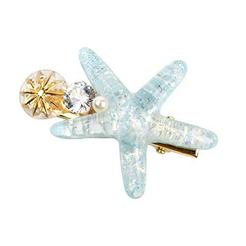 Shell Pearl Starfish Hair Clip Set for Women Girls, Princess Alligator Hair - Bild 5 von 5