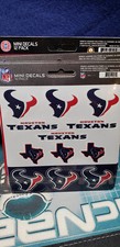 HOUSTON TEXANS NEW Decal Set Mini 12 Pack