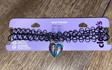 Claire’s butterfly mood color changing choker necklace bff best friends jewelry 