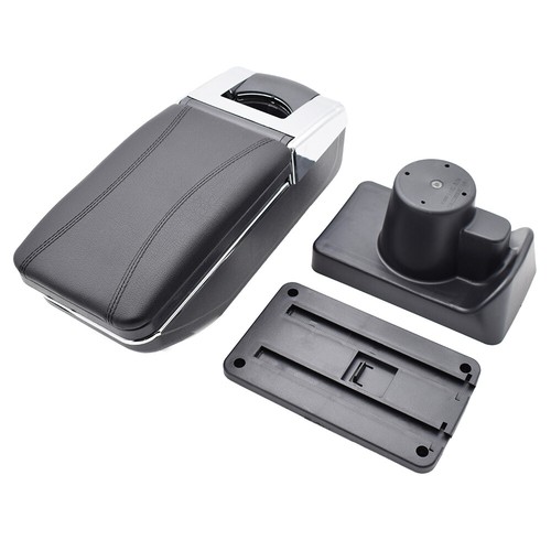 Reposabrazos central de cuero negro para Opel Vauxhall Astra H 04-08 - Imagen 4 de 9