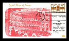 NEW YORK METROPOLITAN OPERA CENTENNIAL 1983   ALL-OVER  CACHET FDC UNADDR
