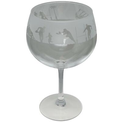 Animo Glas Rugby Gravur Gin Ballon groß Copa Glas Glaswaren Geschenkbox Idee