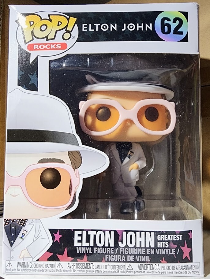 Elton John Greatest Hits Funko Pop! Rocks Figure #62 Vaulted