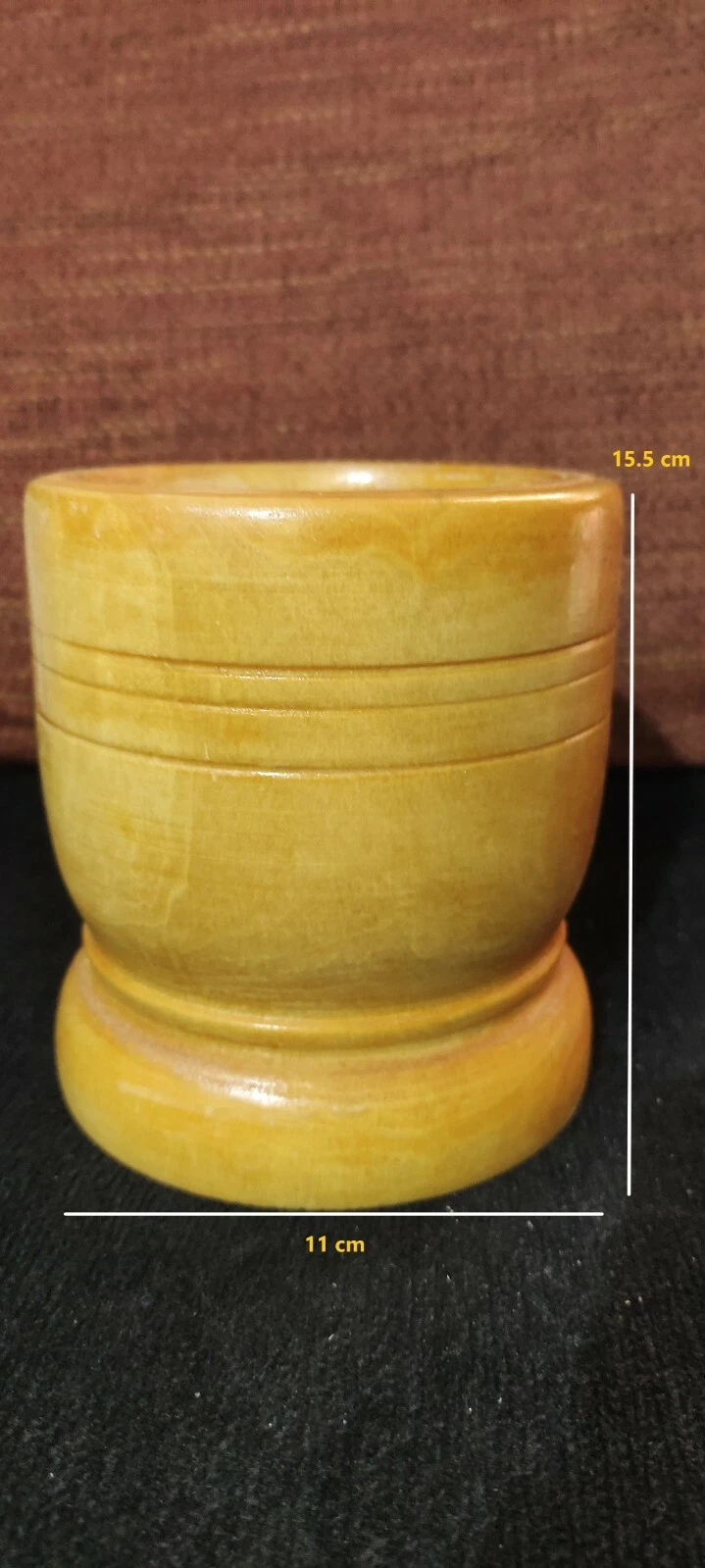 Wooden Pestle Garlic Ginger Mixing Grinding Spice Crusher Bowl Kitchen Tool