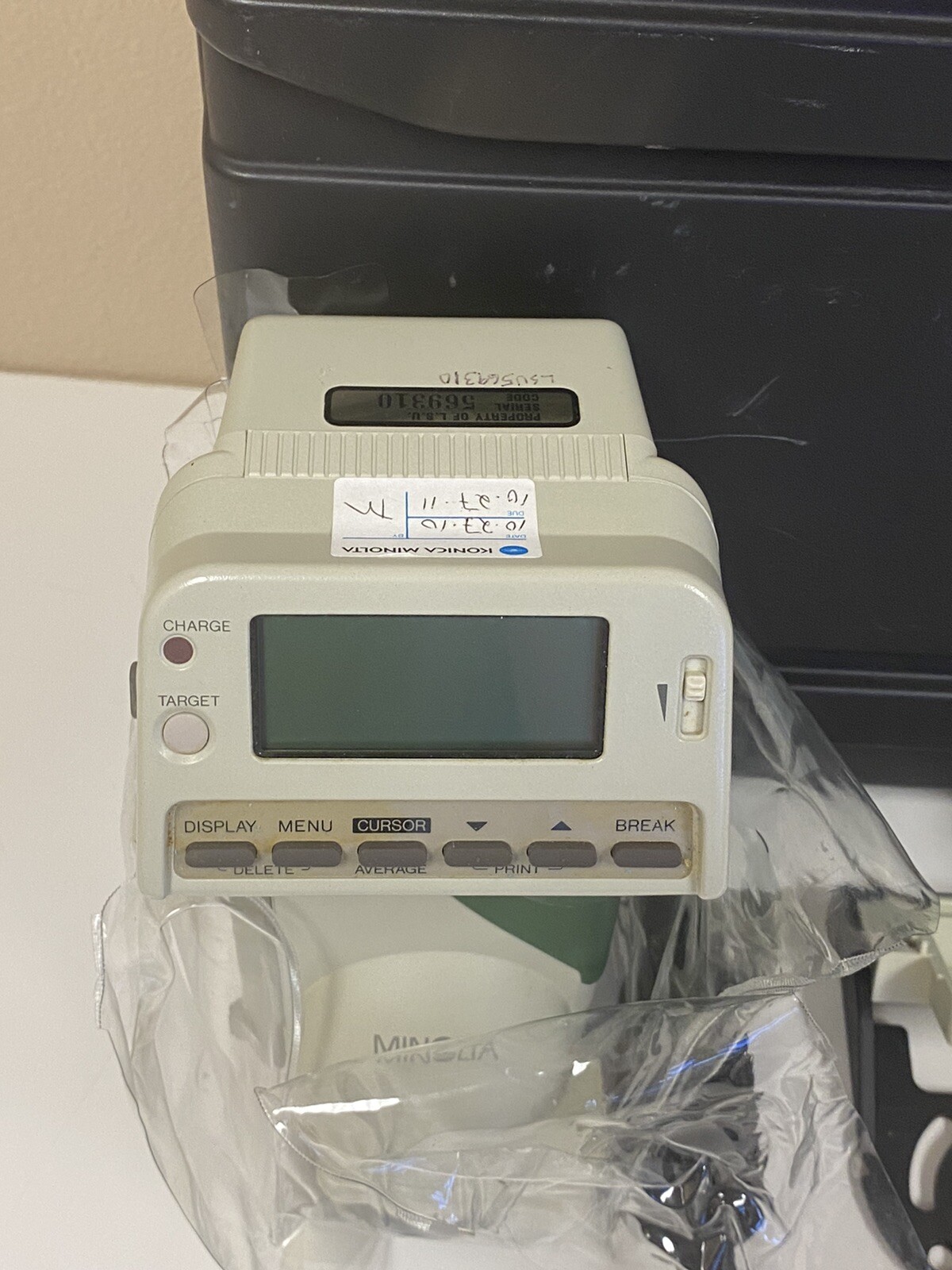 Minolta CM508d Portable Spectrophotometer W/ Hard Case & Accessories