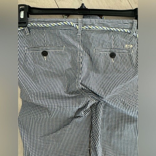 Zara boys checkered shorts with rope tie and pockets. Preppy shorts sz 8 128cm - Picture 7 of 7