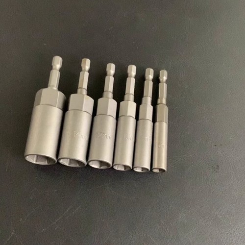 Hex Socket Sleeve Drill Bits Adapter Electric Nut Driver Shank Magnetic 6mm-80mm - Picture 3 of 5