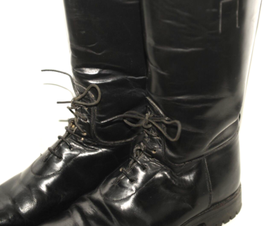 Vtg Service Riding Apparel Black Leather Boots 9.5 E Wide Yonkers NY Made in USA Service Riding Apparel Yonkers NY Black Leather Equestrian  main image 3