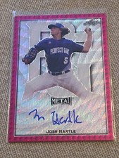 JOSH HARTLE 2020 Leaf Perfect PRISMATIC PINK WAVE AUTO #4/6 WakeForest GUARDIANS