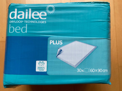 Dailee Bed Plus -30 Stück- Bettunterlagen / Inkontinenzunterlagen 60 x 90 cm