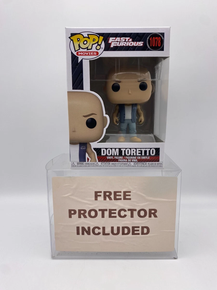 Funko Pop Dom Toretto #1078 Fast & Furious Movies Vinyl Figure w/ Protecto