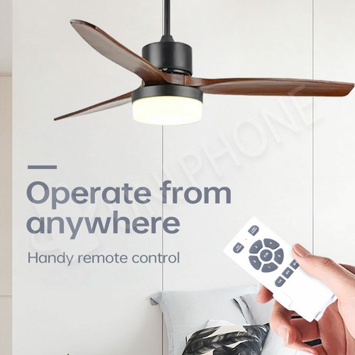 【1 Year Warranty】52'' 56'' 60'' Designer Ceiling Fan DC Motor w/ Remote Control - Picture 10 of 34