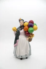 Leonardo Collection The Balloon Seller Figurine Porcelain Woman Lady US Seller