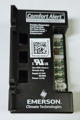 EMERSON 543 0038 01 CARRIER Comfort Alert COPELAND Three Phase Protection Module