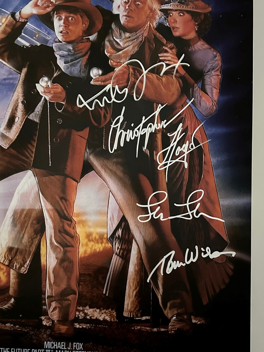 Back to the future マイケルJフォックス　サイン入りポスター Michael J. Fox Autographed Framed Back To The Future 11x17