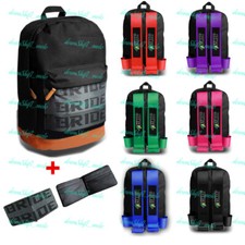 JDM Harness Adjustable Shoulder Straps JDM Bride Racing Backpack  Racing Wallet