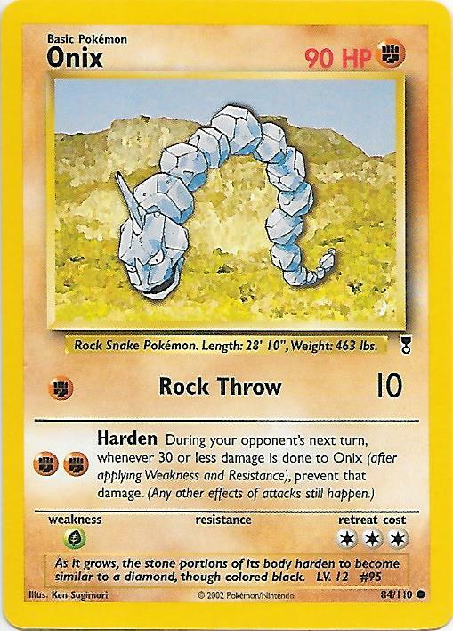 ONIX 84/110  Legendary Collection Pokemon Card NM