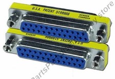 Lot50 DB25pin Female-F Parallel/Serial RS232 Mini Gender Changer/Coupler Adapter