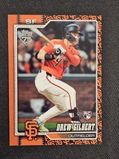 ​2026 TOPPS DREW GILBERT RC SP IMAGE VARIATION #155 SF GIANTS ROOKIE SP 75th