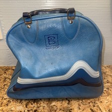 Vintage Brunswick Bowling Ball Bag Pastel Blu...