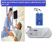 Alarm Alert Deluxe Patient Alarm w/Bed Sensor Pad 10" x 30" Alerts Risk oF Fall