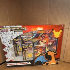 pokmon tcg: celebrations charizard v collections booster box Lance's Cat's Collectibles TCG Celebrations boosters as well as Lances Charizard and its famous Flamethrower attackcan you master its raw fiery power Pokmon 25th Anniversary Celebrations Collection