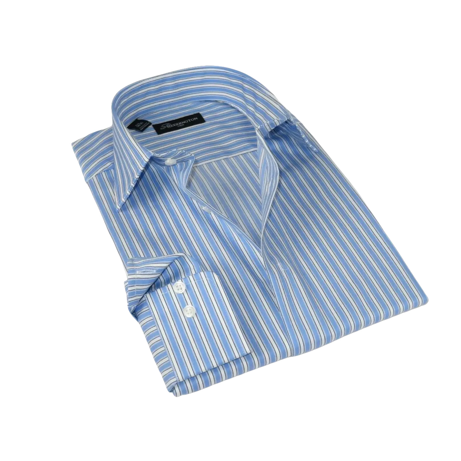 Мужское платье Reddington из 100% хлопка Спортивная рубашка Regular Modern fit 175 Blue Stripe