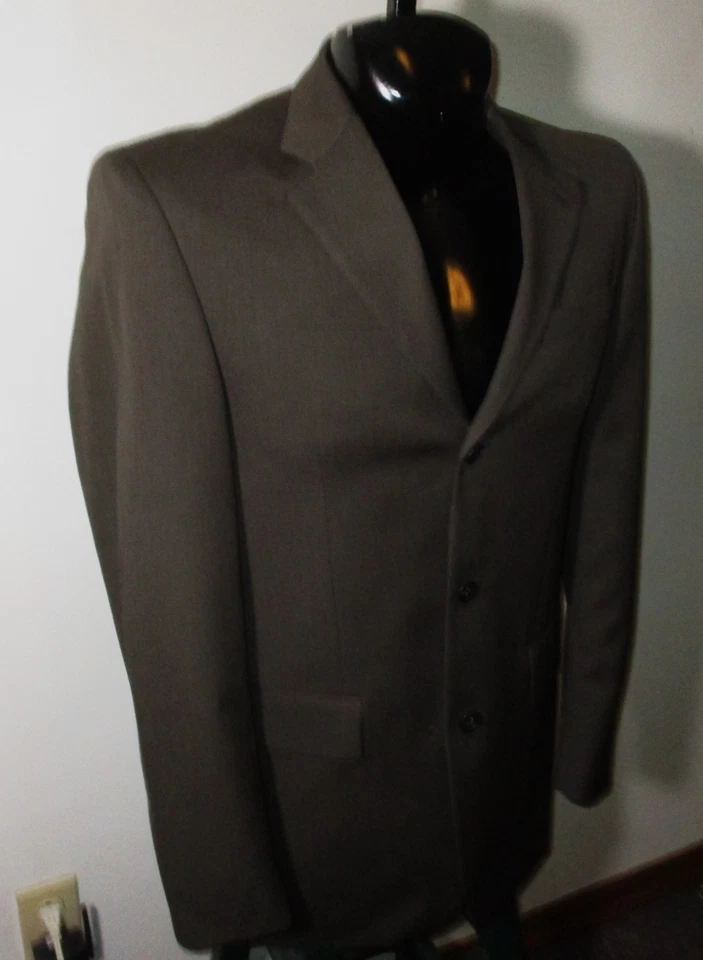 Blazer Traje Chaqueta Hombre BANANA REPUBLIC Marrón 100% Lana Talla 38R Foto 3 de 4