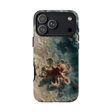 For iPhone / Galaxy / Pixel   Octopus Shallow Tide Pool Beach Phone Case